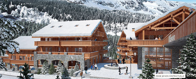 Brochure commerciale de la résidence Hevana a Meribel